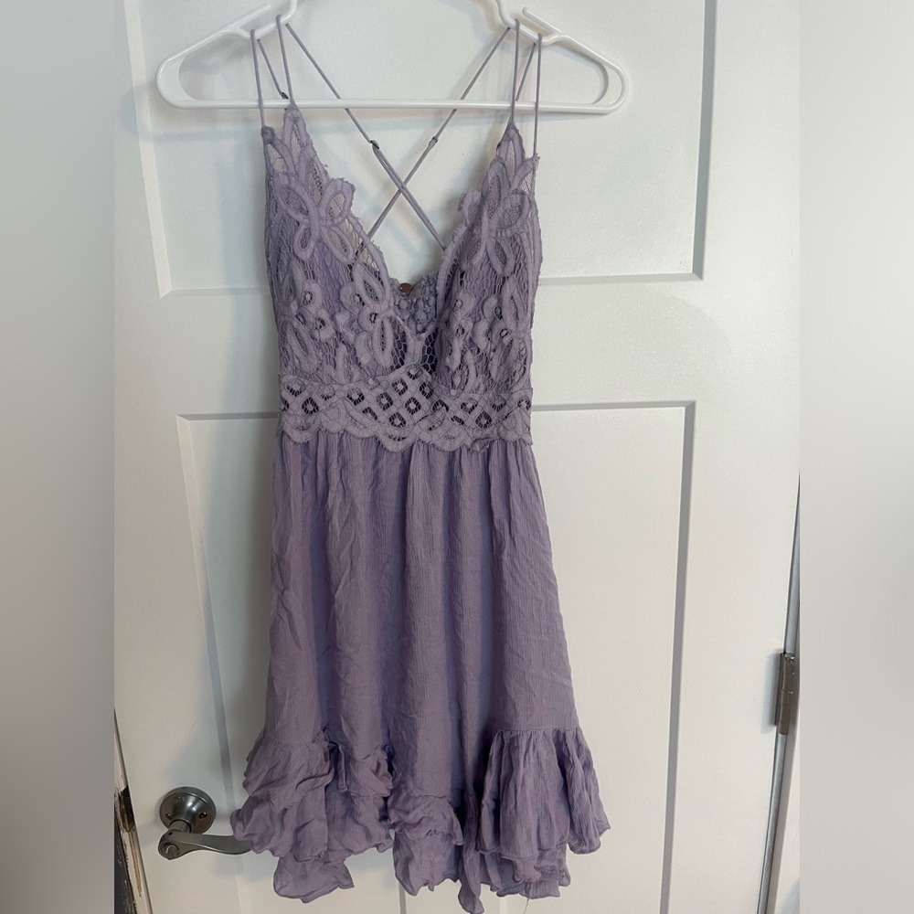 Free people lavender short dress